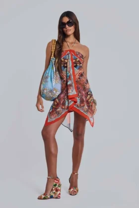 Ixia Chiffon-Bandana-Schal-Kleid