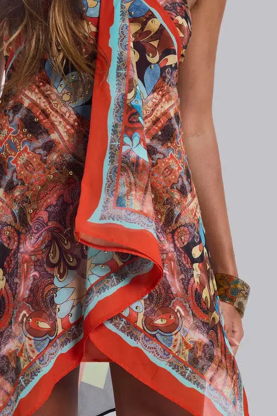Ixia Chiffon-Bandana-Schal-Kleid