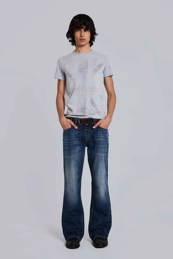 Jude Bootcut-Jeans in Vintage-Waschung