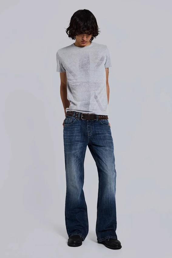 Jude Bootcut-Jeans in Vintage-Waschung