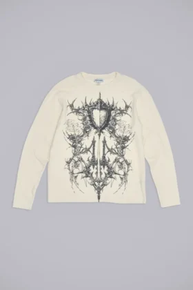Kasper Digi Waffle Ecru T-Shirt
