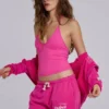 Kayla Neckholder-Oberteil in Rosa