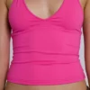 Kayla Neckholder-Oberteil in Rosa