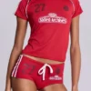 Keine typischen Cheerleader-Football-Minishorts