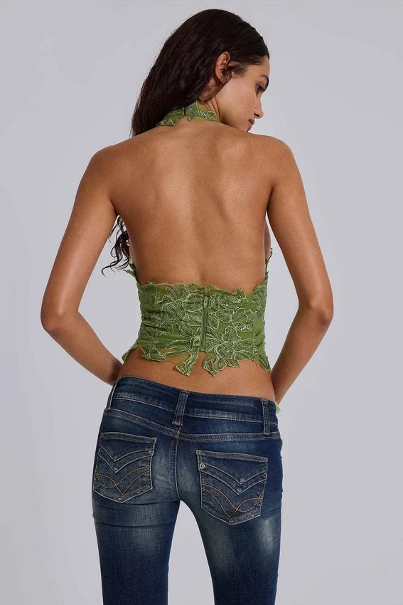 Kelsey Skinny-Bootcut-Jeans mit niedriger Leibhöhe in dunkler Waschung