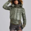 Khaki-farbene Mercury-Jacke