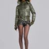 Khaki-farbene Mercury-Jacke