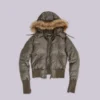 Khaki-farbene Mercury-Jacke