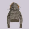 Khaki-farbene Mercury-Jacke