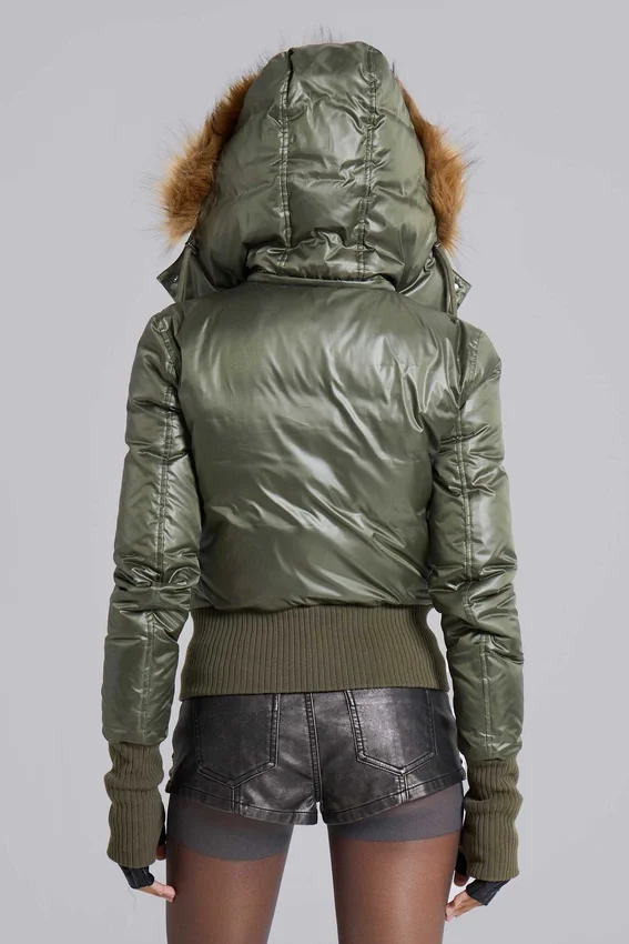 Khaki-farbene Mercury-Jacke