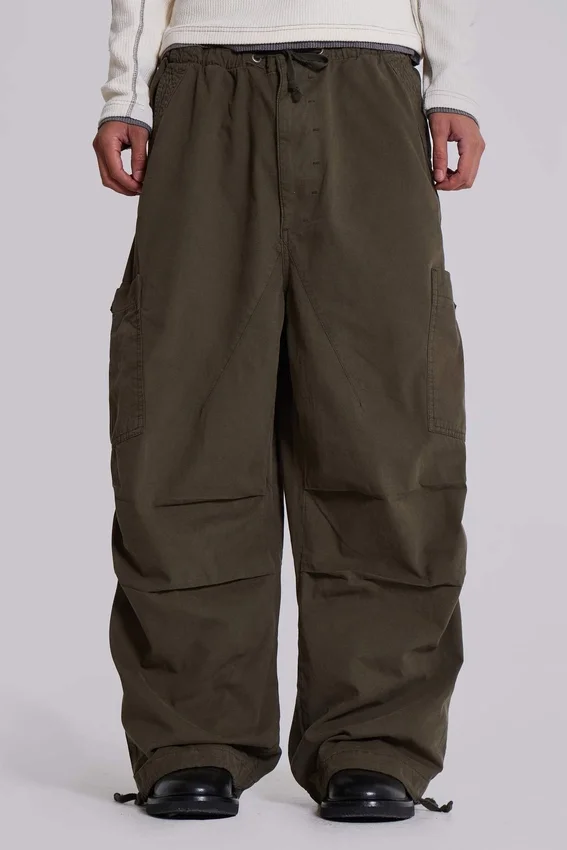 Khaki Parachute Cargo-Hose