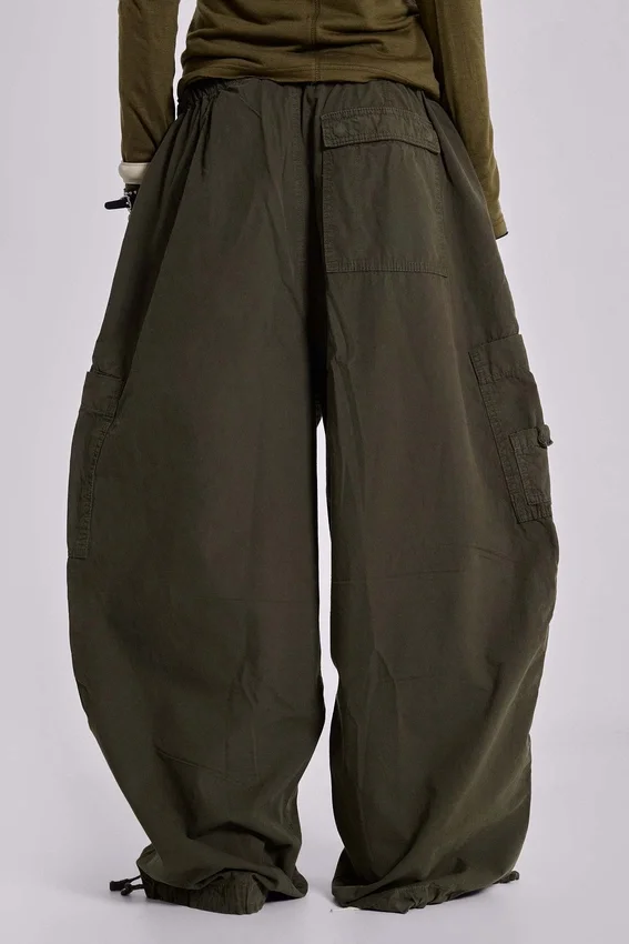 Khaki Parachute Cargo-Hose