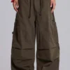 Khaki Parachute Cargo-Hose