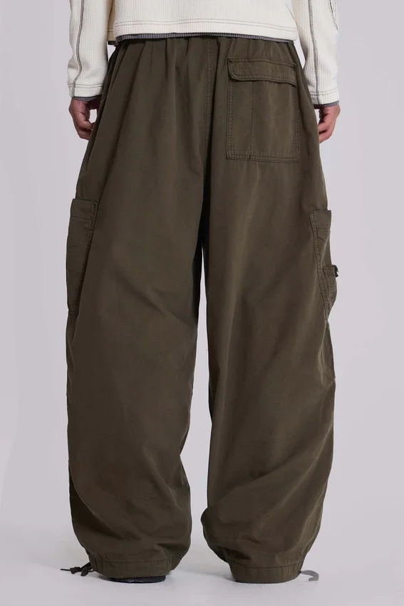 Khaki Parachute Cargo-Hose