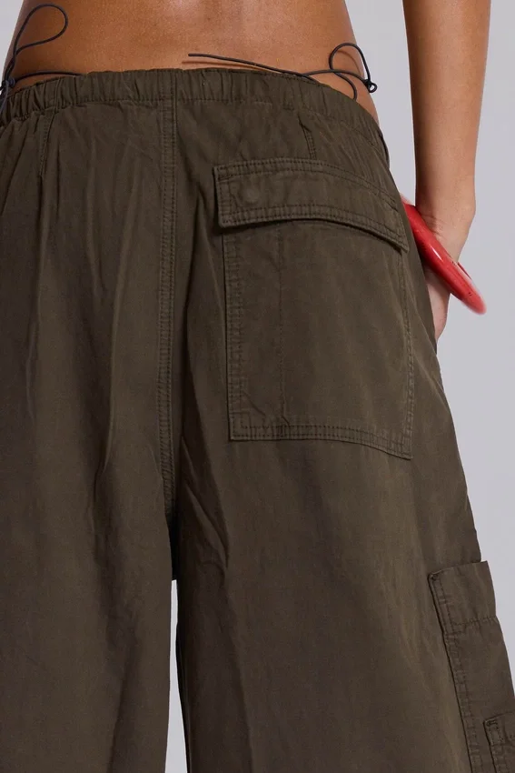 Khaki Parachute Cargo-Hose