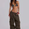 Khaki Parachute Cargo-Hose