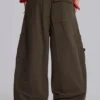 Khaki Parachute Cargo-Hose
