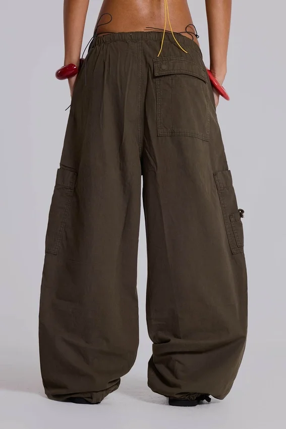 Khaki Parachute Cargo-Hose