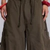 Khaki Parachute Cargo-Hose