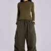Khaki Parachute Cargo-Hose