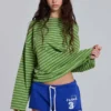 Cleo Mini-Jogging-Shorts in Blau