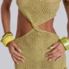 Kuuma Mini-Kleid aus Häkelstoff mit Perlenverzierung
