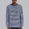 Langärmliges Oberteil „62 Stripe“ in Marineblau