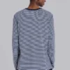 Langärmliges Oberteil „62 Stripe“ in Marineblau