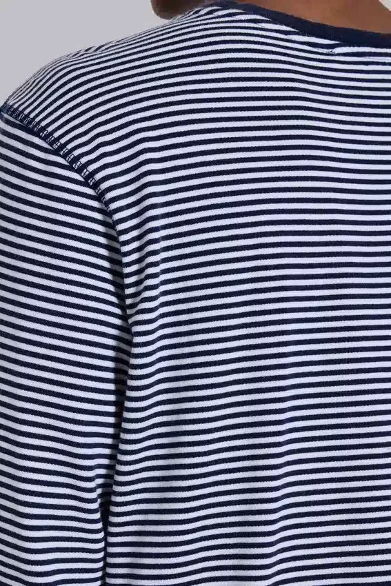 Langärmliges Oberteil „62 Stripe“ in Marineblau