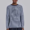 Langärmliges Oberteil „62 Stripe“ in Marineblau