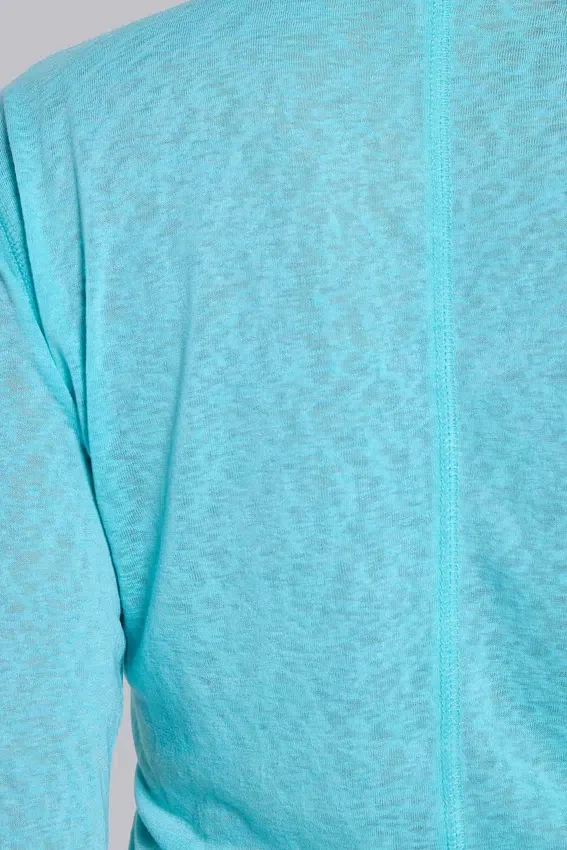 Langärmliges Oberteil „Turquoise Mist“