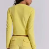 Lemon Velours-Minishorts