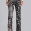 Leona Bootcut-Jeans „Cooper“ im Zebra-Print