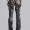Leona Bootcut-Jeans „Cooper“ im Zebra-Print