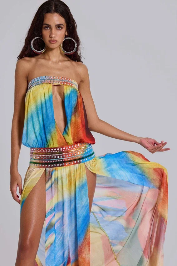 Livia Bandeau-Maxikleid