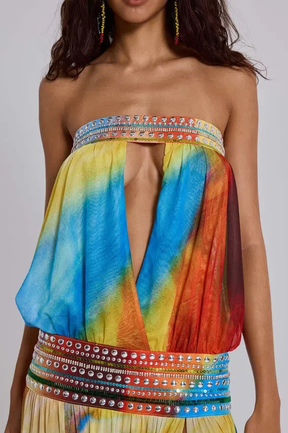 Livia Bandeau-Maxikleid