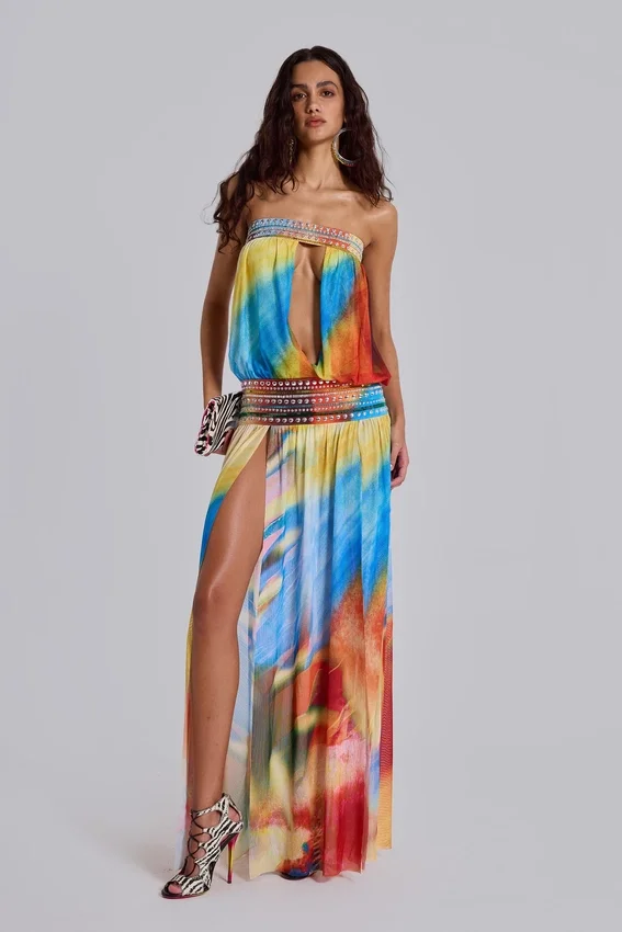 Livia Bandeau-Maxikleid