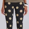 Lola Caprihose mit Umschlag in Polka-Dot-Streifen