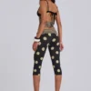 Lola Caprihose mit Umschlag in Polka-Dot-Streifen
