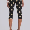 Lola Caprihose mit Umschlag in Polka-Dot-Streifen
