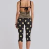 Lola Caprihose mit Umschlag in Polka-Dot-Streifen