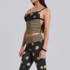 Lola Caprihose mit Umschlag in Polka-Dot-Streifen