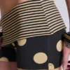 Lola Mini-Shorts mit Polka-Dot-Muster und umgeschlagenem Bund