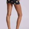Lola Mini-Shorts mit Polka-Dot-Muster und umgeschlagenem Bund