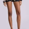Lola Mini-Shorts mit Polka-Dot-Muster und umgeschlagenem Bund
