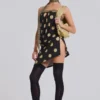 Lola trägerloses Minikleid mit Polka-Dot-Streifen
