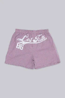 Lost Faith Boxershorts mit Karomuster