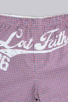 Lost Faith Boxershorts mit Karomuster