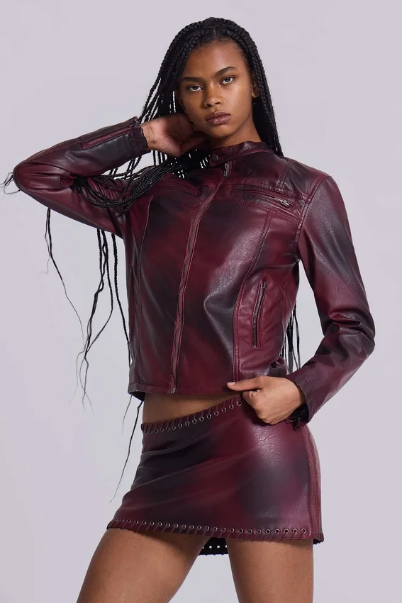 Oxblood Piston-Jacke