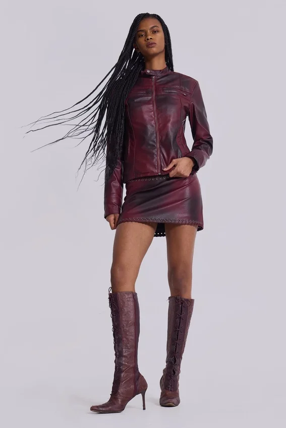 Oxblood Piston-Jacke